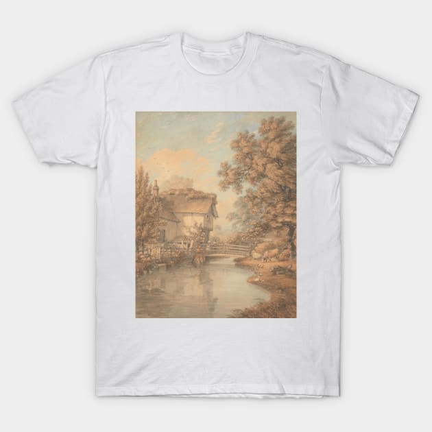 Keeper's Cottage, Hyde Park by Thomas Hearne T-Shirt by Classic Art Stall